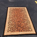 Rectangle Area Rug With Animal Print & Border By Safavieh, Chelsea Collection – 58511 – $59