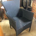 Indoor – Outdoor Wicker Armchair / Accent Chair / Dining Chair  – 58768 – $39