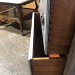 Vintage Painted Highboy Dresser / Distressed Chest of 4 Dovetailed Drawers – 59035 – $179