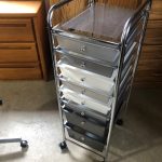 Metal / Plastic Rack / Cart With 8 Drawers / Modern Mobile Organizer – 58896 – $39