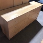 Wood / Laminate Scandinavian Lowboy Dresser / Modern Dresser With 6 Drawers – 58888 – $199