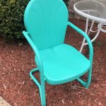 Retro / Vintage Style Metal Outdoor Armchair / Cesca Style Painted Chair – 59048 – $49